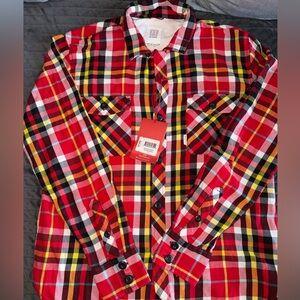 Topo Designs Men’s Mountain Shirt Plaid Flannel size Medium